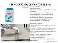 20 x teknoderz ex, cementgrijs 5kg - afbeelding 1 van  2