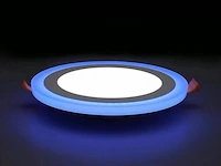20 x tweekleurig led-paneel – blauw/wit – 24w (18w + 6w) – aan/uit – binnen – smd – 245 mm - afbeelding 1 van  5