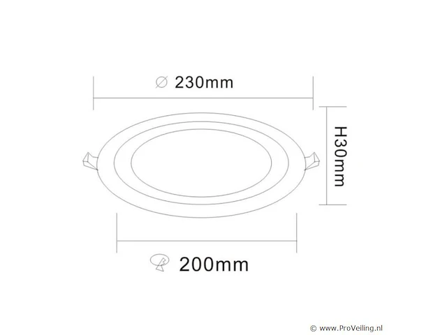 20 x tweekleurig led-paneel – blauw/wit – 24w (18w + 6w) – aan/uit – binnen – smd – 245 mm - afbeelding 3 van  5