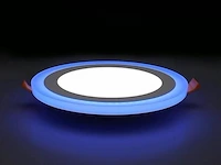 20 x tweekleurig led-paneel – blauw/wit – 24w (18w + 6w) – aan/uit – binnen – smd – 245 mm - afbeelding 1 van  5