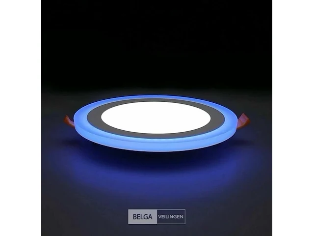 20 x tweekleurig led-paneel – blauw/wit – 24w (18w + 6w) – aan/uit – binnen – smd – 245 mm - afbeelding 1 van  6