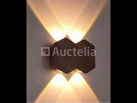 20 x tweeweg led wandlamp – 4w – 3500k – ip54 – zwart – sw-51-2 - afbeelding 2 van  5