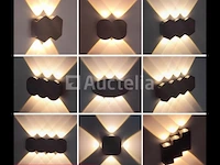 20 x tweeweg led wandlamp – 4w – 3500k – ip54 – zwart – sw-51-2 - afbeelding 4 van  5