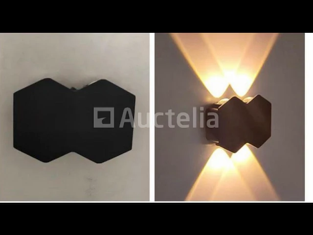20 x tweeweg led wandlamp – 4w – 3500k – ip54 – zwart – sw-51-2 - afbeelding 5 van  5