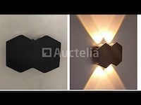 20 x tweeweg led wandlamp – 4w – 3500k – ip54 – zwart – sw-51-2 - afbeelding 5 van  5