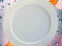 20 x venus 12w rond led paneel - waterdicht ip44 - 4000k (neutraal wit). - afbeelding 3 van  5