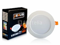20 x venus 12w rond led paneel - waterdicht ip44 - 6500k (koud wit). - afbeelding 1 van  4