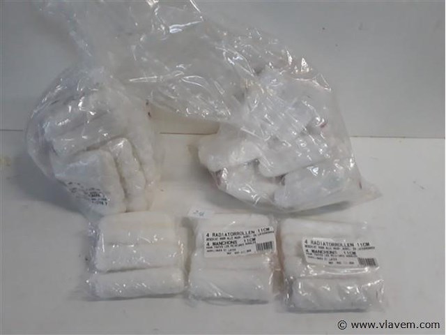 20 x verfrollen 11 cm 4 stuks voor muur en plafondverf - afbeelding 1 van  2