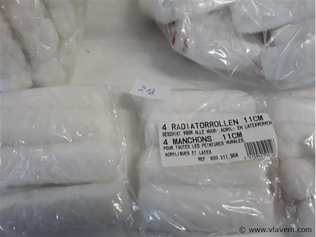 20 x verfrollen 11 cm 4 stuks voor muur en plafondverf - afbeelding 2 van  2