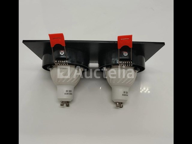 20 x verstelbare inbouwspot (ep-2) – gu10 – zwart – verstelbare binnenring - afbeelding 1 van  4