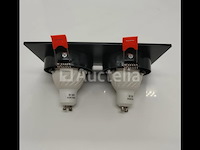 20 x verstelbare inbouwspot (ep-2) – gu10 – zwart – verstelbare binnenring - afbeelding 1 van  4