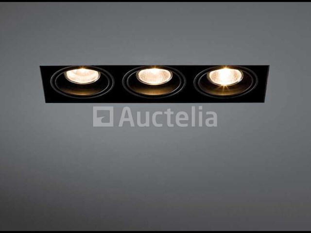 20 x verstelbare inbouwspot (ep-3) – gu10 – zwart – verstelbare binnenring - afbeelding 1 van  5