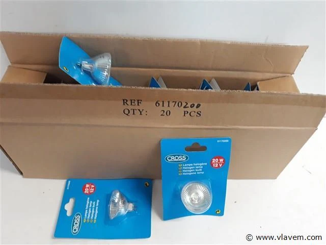 20 x vervanglamp halogeen 12v mr16 20 w - afbeelding 1 van  2