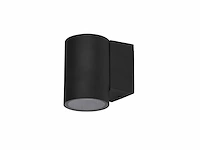 20 x wandlamp cilinder gu10 fitting zand zwart waterdicht - afbeelding 3 van  3