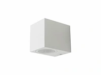 20 x wandlamp modern rechthoekig gu10 fitting zand wit waterdicht - afbeelding 2 van  4
