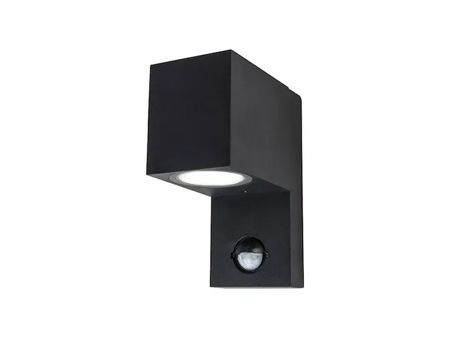 20 x wandlamp modern rechthoekig gu10 fitting zand zwart - afbeelding 1 van  2