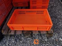 200 opbergdozen kunststof gesloten bodem, opengewerkte wanden (5 pallets ) - afbeelding 3 van  5