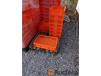 200 opbergdozen kunststof gesloten bodem, opengewerkte wanden (5 pallets ) - afbeelding 4 van  5