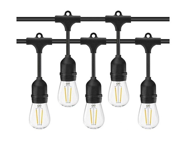 200 x 2w 2700k e27 st45 filament shockproof led bulb - afbeelding 9 van  9