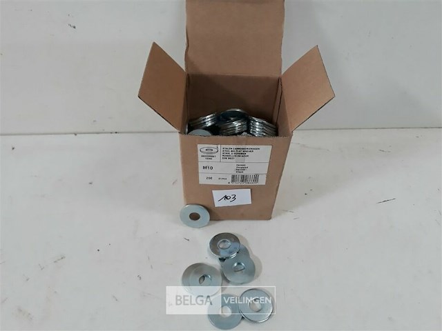 200 x carrosserie rondel verzinkt m10x30 - afbeelding 2 van  3