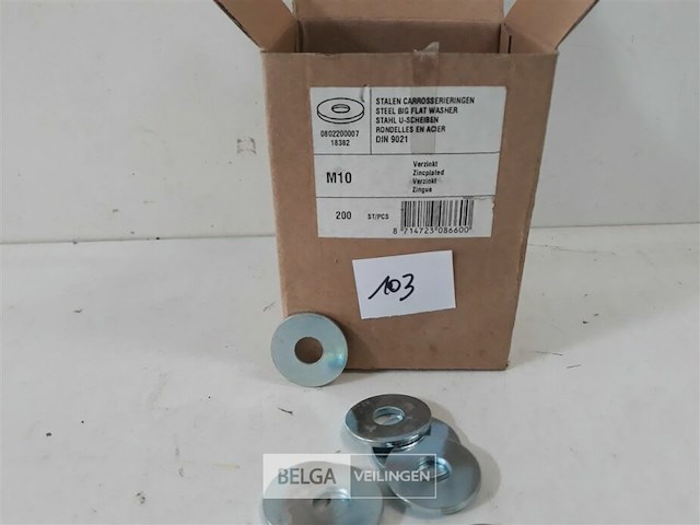 200 x carrosserie rondel verzinkt m10x30 - afbeelding 3 van  3