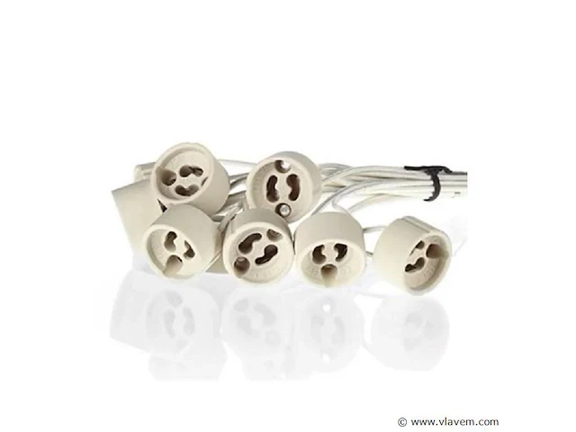 200 x gu10 fitting – keramische lamphouder – ip20 - afbeelding 1 van  1