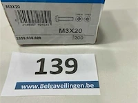 200 x metaalschroef m3x20 - afbeelding 2 van  3