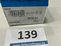 200 x metaalschroef m3x20 - afbeelding 3 van  3