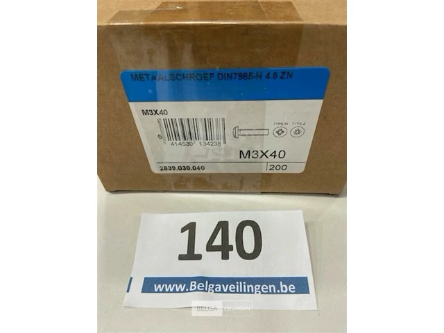 200 x metaalschroef m3x40 - afbeelding 1 van  3