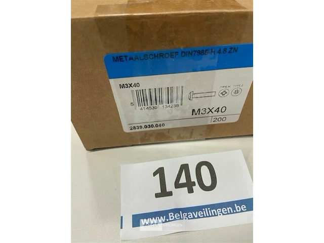 200 x metaalschroef m3x40 - afbeelding 3 van  3