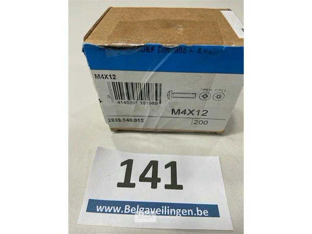 200 x metaalschroef m4x30 - afbeelding 1 van  3