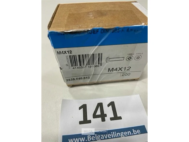 200 x metaalschroef m4x30 - afbeelding 3 van  3