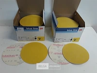 200 x schuurpads rond 150mm 100 x k80 + 100 x k100 - afbeelding 1 van  3