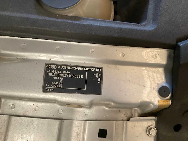 2000 audi tt tts personenauto - afbeelding 17 van  24