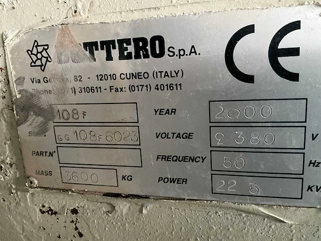 2000 bottero 108f glasslijpmachine - afbeelding 14 van  21