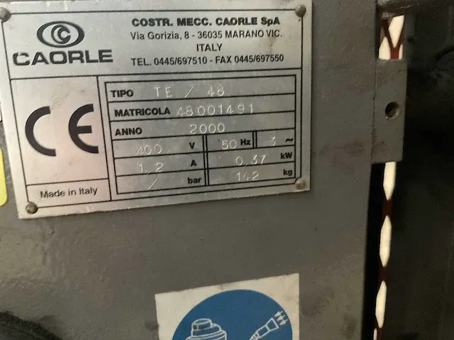 2000 caorle te48 remschoenafdraaimachine - afbeelding 6 van  9