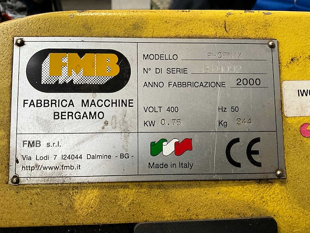 2000 fmb phoenix bandzaagmachine - afbeelding 5 van  10