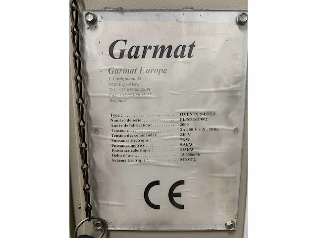 2000 garmat gmd 105 verfspuit- en droogcabine - afbeelding 12 van  37