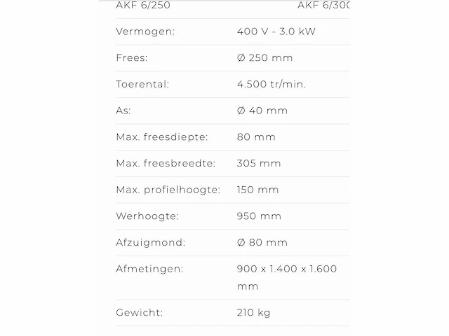 2000 graule akf 6/260 t-freesmachine - afbeelding 3 van  11