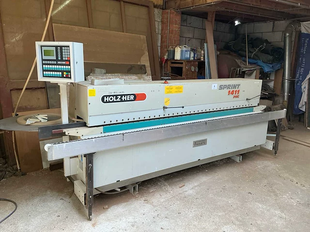 2000 holzher sprint 1411 pvc kantaanlijmmachine - afbeelding 1 van  16