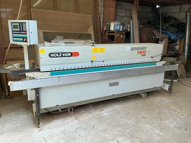 2000 holzher sprint 1411 pvc kantaanlijmmachine - afbeelding 9 van  16