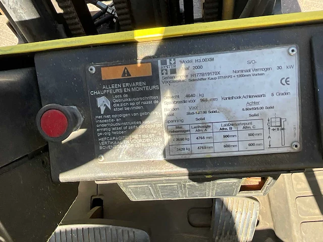 2000 hyster h3.00xm vorkheftruck - afbeelding 32 van  33