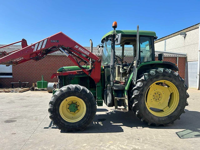 2000 john deere 6210 tractor met gaas voorlader - afbeelding 5 van  12