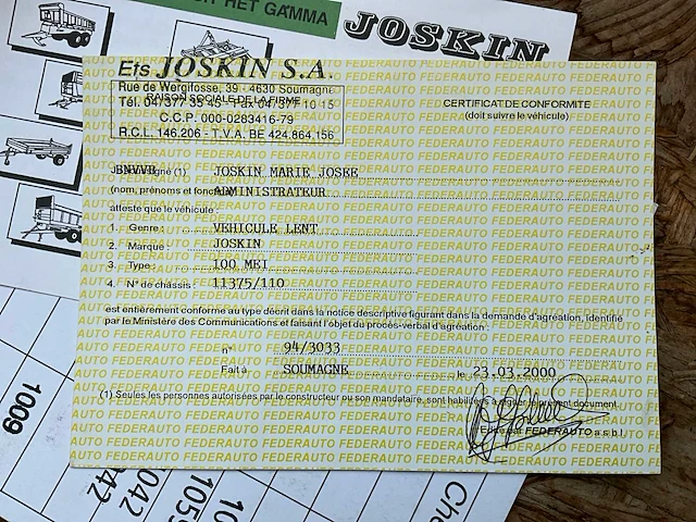 2000 joskin 100mei mesttank - afbeelding 10 van  20