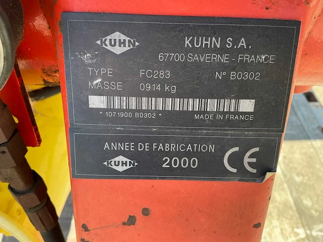 2000 kuhn fc 283 schijvenmaaier - afbeelding 2 van  13