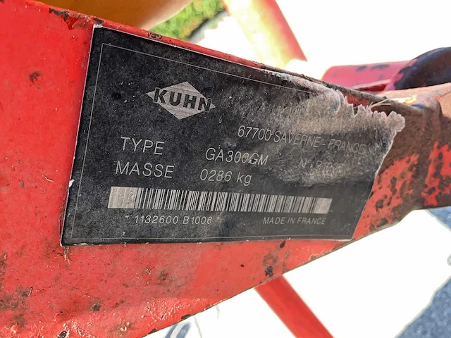 2000 kuhn ga300gm hooischudder - afbeelding 8 van  8