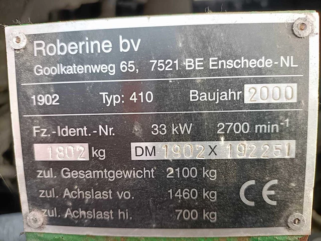 2000 sabo roberino 410 - grasmaaier - afbeelding 15 van  26