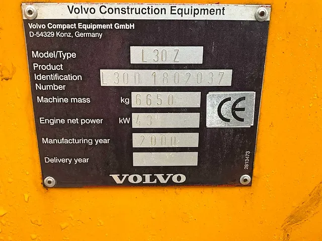2000 volvo l30z wiellader - afbeelding 24 van  24