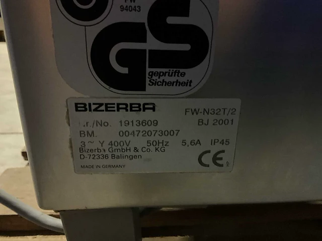 2001 bizerba fw-n32t/2 vleeswolf - afbeelding 8 van  8