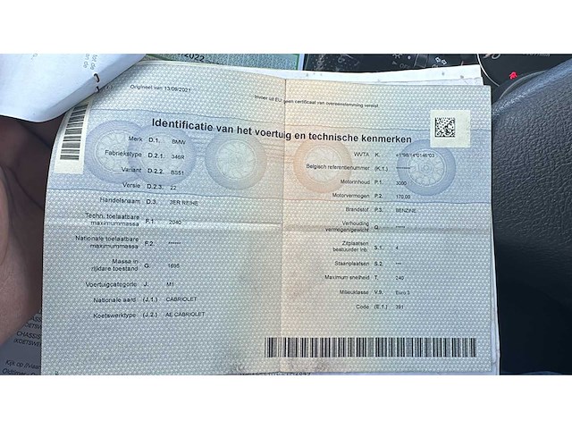 2001 bmw e46 (346r) 330 cabrio - afbeelding 32 van  48